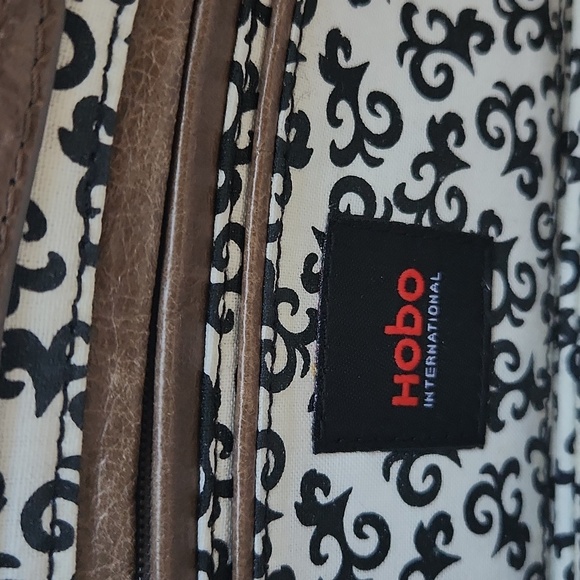 HOBO Brown Leather Clutch Handbag